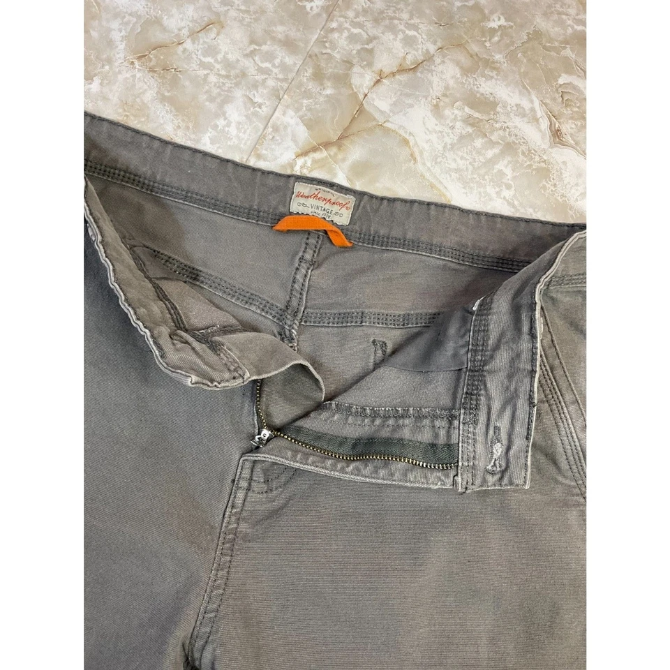 Pantalones de carpintero vintage resistentes a la intemperie grises para hombre ropa de trabajo utilitaria cómoda 31x34 Foto 4 de 4