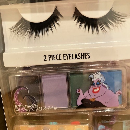 Lot Of 2 Disney Little Mermaid Makeup Kit Get The Look Ariel & Ursula Cosplay - Picture 9 of 15