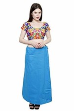 Underskirt Women Pure Cotton Petticoat Any Saree Sari  Dress Color Size 27