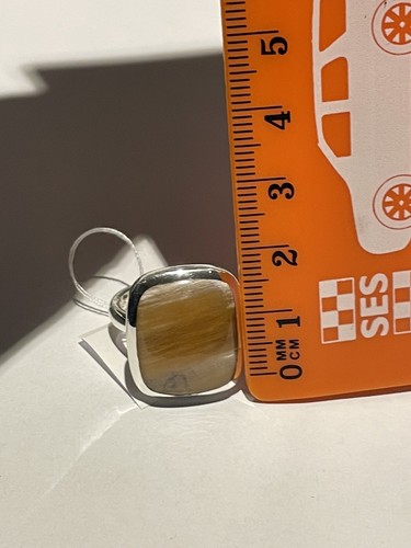 Natural Rutile Quartz 925 Sterling Silver Ring, size N & 7.9g 🌼❤️ - Picture 5 of 7