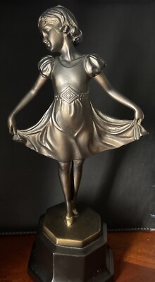 Art Deco Elegance: Ballerina Sculpture Set by Ferdinand Preiss