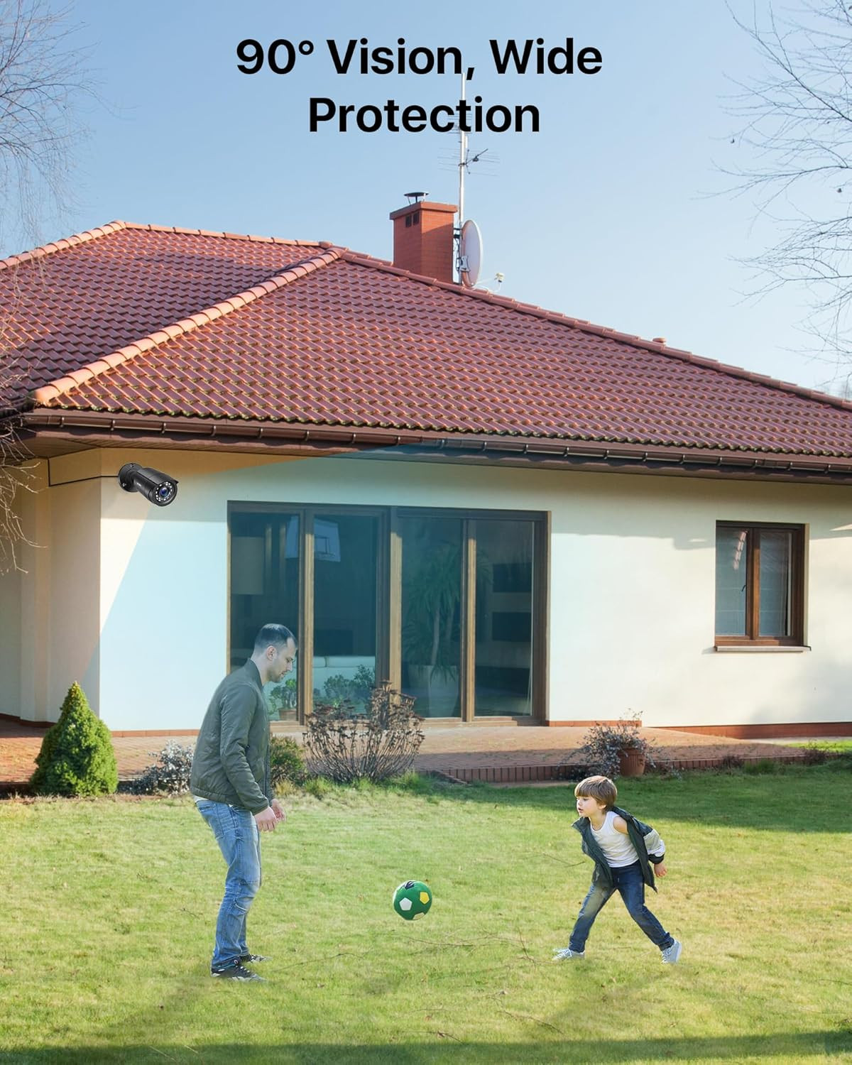 2.0MP 1080P 1920TVL Outdoor Indoor Security Camera,Hybrid 4-In-1 TVI/CVI/AHD/CVB