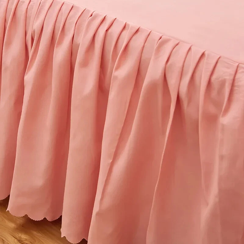 1pc Bed Skirt Four Corners With Elastic Single/Queen/King Full-Size Bed Skirt - Image 2 of 4
