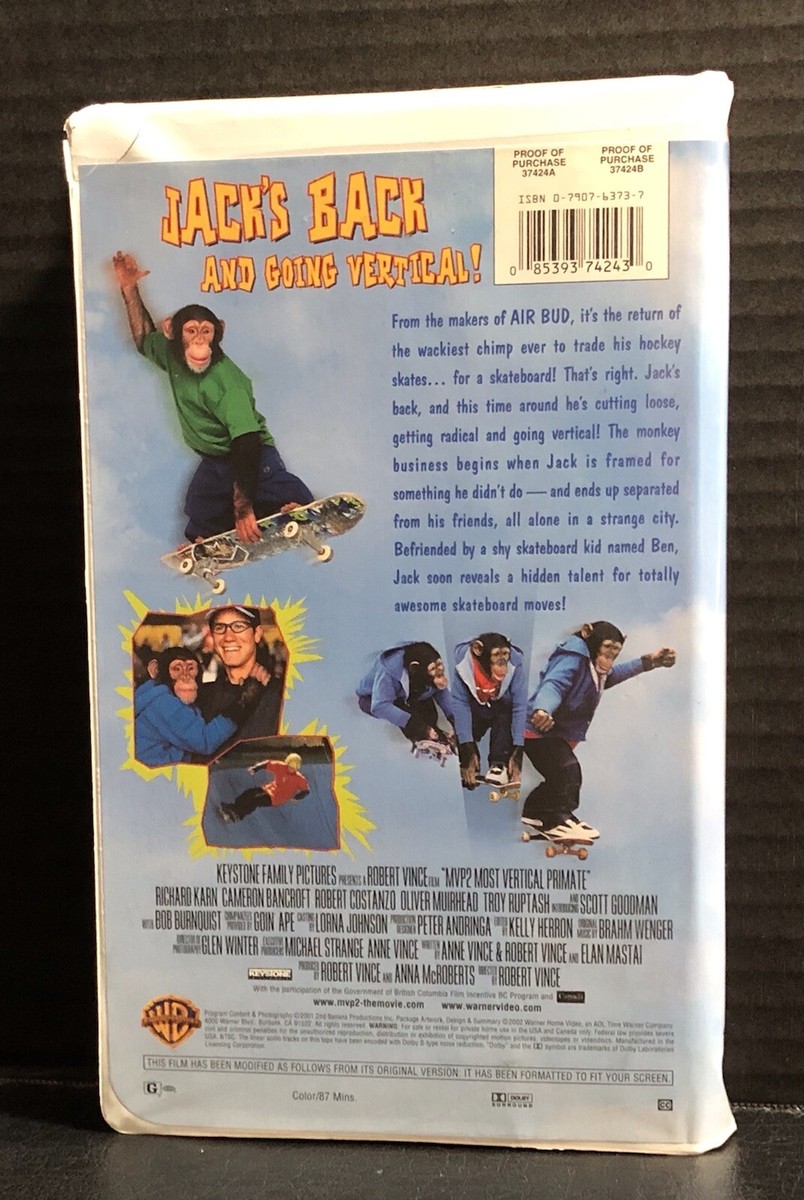 MVP 2 - Most Vertical Primate - Warner Bros - VHS - 2002