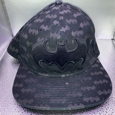 DC Comics Batman Snapback Bat Logo Men's Black Hat Size OS