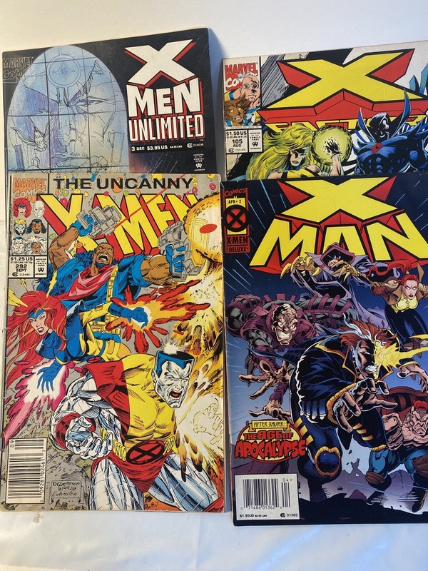 LOT of 3 Marvel 1990s Comic Books X-Men and X-Factor