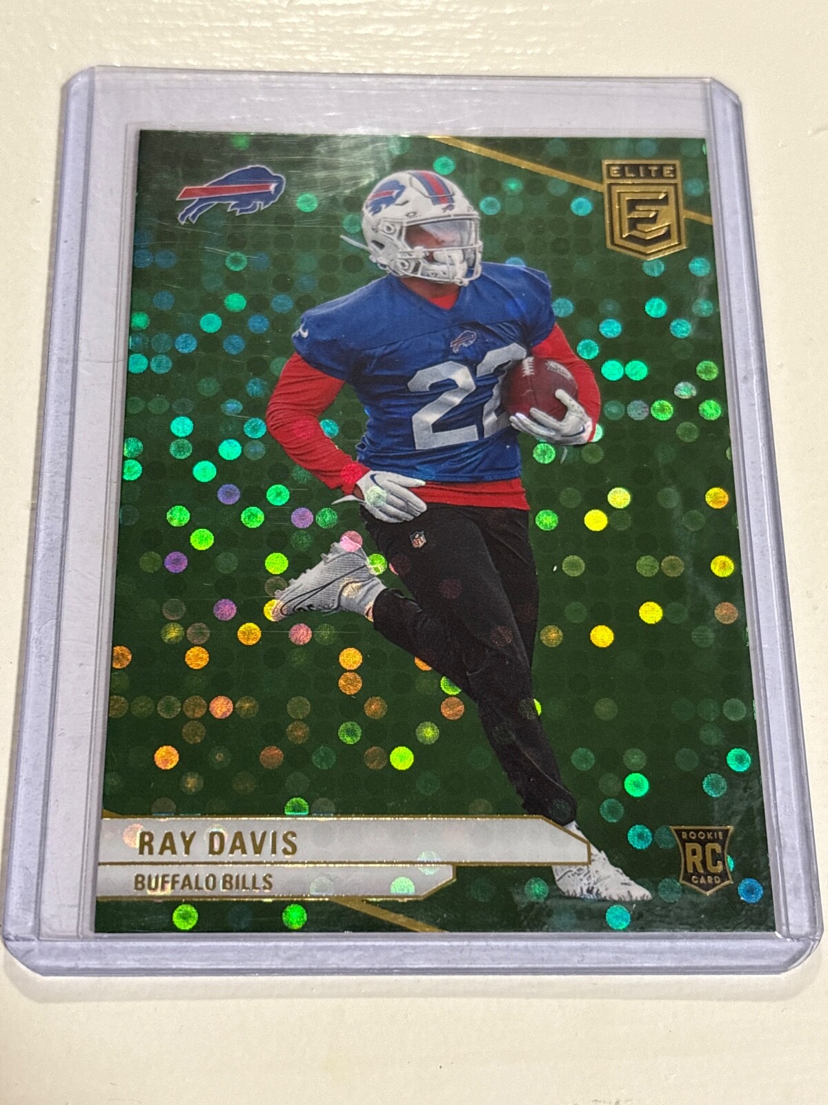 2024 Panini Donruss Elite - Rookies Ray Davis #154 Green Disco (RC)
