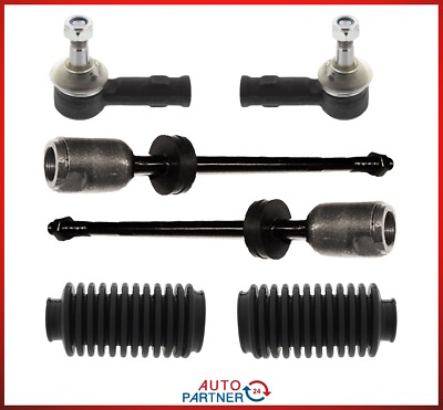 2x Spurstange für VW Golf 1 MK1 Caddy ohne Servo Satz Spurstangenkopf Manschette