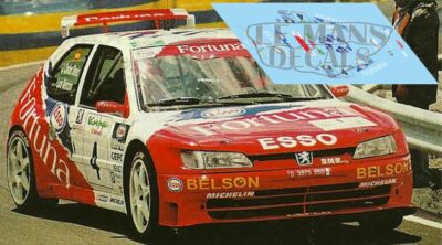 Décal Peugeot 306 Maxi Rallye Corte Inglés 2000 4 Slot décal Monzon
