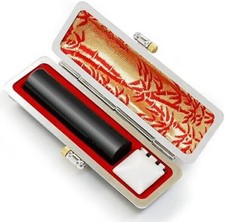 Japanese KANJI HANKO Stamp for Your Name with a Case Select size and font New