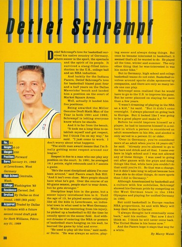 1992-93 Indiana Pacers Official Team Yearbook Reggie Miller Rik Smits Dale Davis - Picture 3 of 4