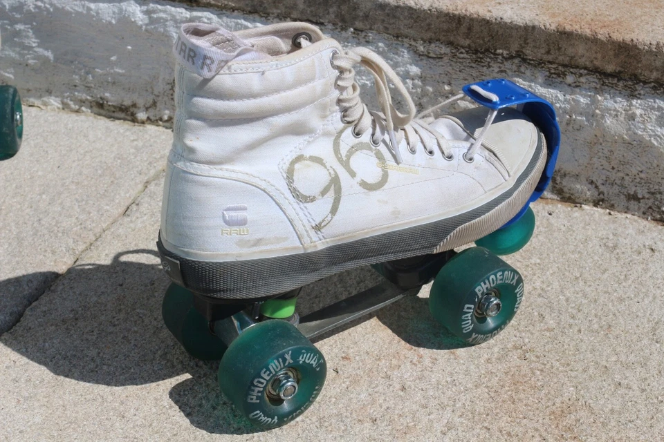 CUSTOM ROLLER SKATES G-STAR RAW CANVAS PHOENIX 78A WHEELS ABEC 7 SIZE 7 (40) - Image 2 of 4
