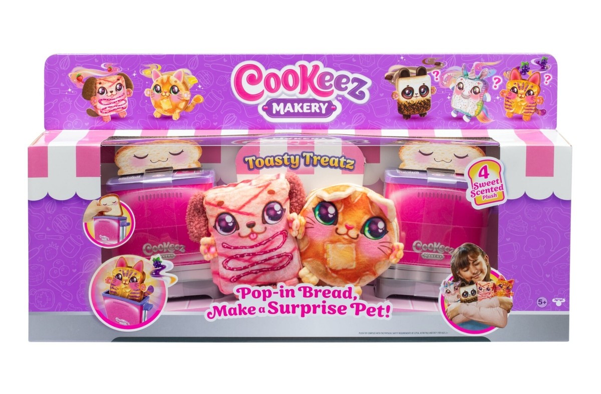 Cookeez Makery TOASTY Treatz Bake Your Own Plush Toaster Value