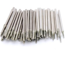2.35mm Shank Diamond Coated Glass Tile Jewellery Drill Bits Tools 0.4mm - 3mm