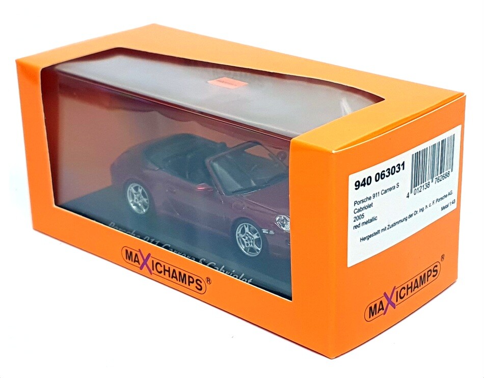 【MAXICHAMPS】Porsche 911 Carrera S Maxichamps 1/43 Scale 940 063031 - Porsche 911 Carrera S