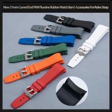 21mm Silicone Watch Band Strap For 41mm Submariner Explorer 216570 Bracelet