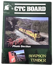 Jan 1988 CTC Board Railroad Train Magazine Simpson Timber 1stClass Photo Section