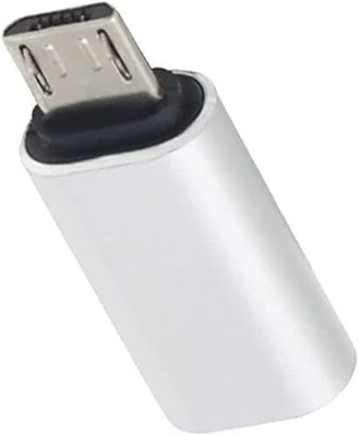 1 Count Silver USB Type C to Micro USB Adapter for Android Charging and Data ...