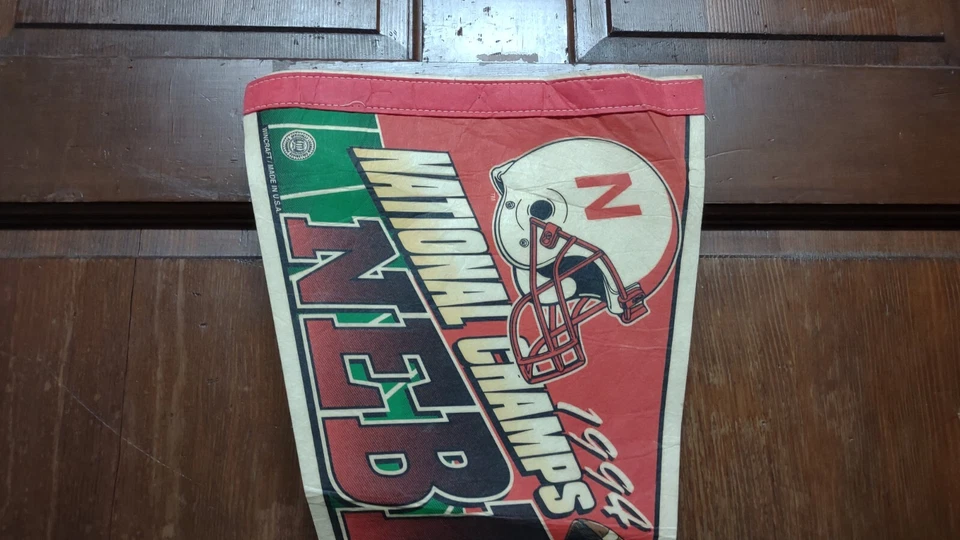 NEBRASKA HUSKERS 1994 National Champions 12" x 30" Pennant College Football - Image 2 of 4