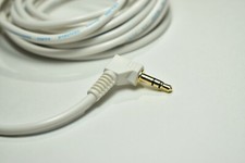 3.5mm Male to 3.5mm Male Stereo Audio AUX 3.3 ft Cable Cord Gold Plated White