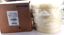 CASE OF 6 Packing Tape . 48mm x 1500m. 1.8810 X 1640.4YDS. intertape 7100 clear
