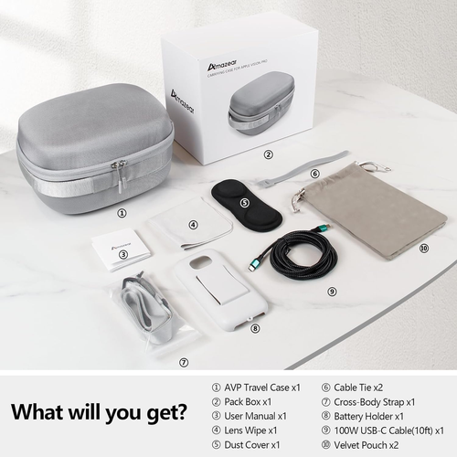 Kit Di Custodie Da Viaggio per Apple Vision Pro, Custodia Portatile VR per Il Se - Foto 2 di 12