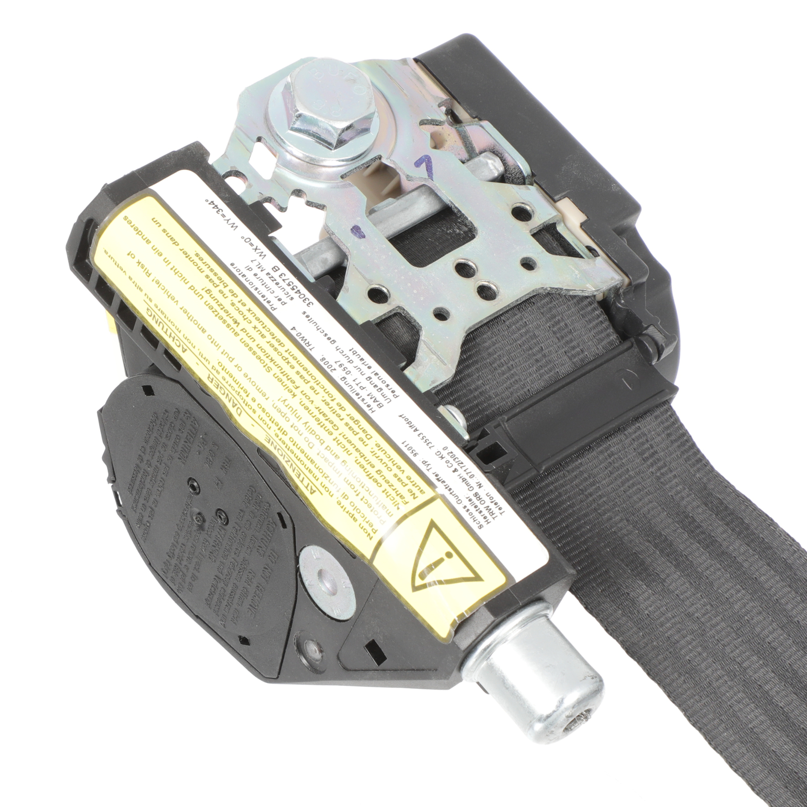 GENUINE MASERATI 2003-2007 Quattroporte RH Side Seat Belt And Retractor 67307090