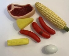 Children  s Plastic Play Food Set 8 Pieces 