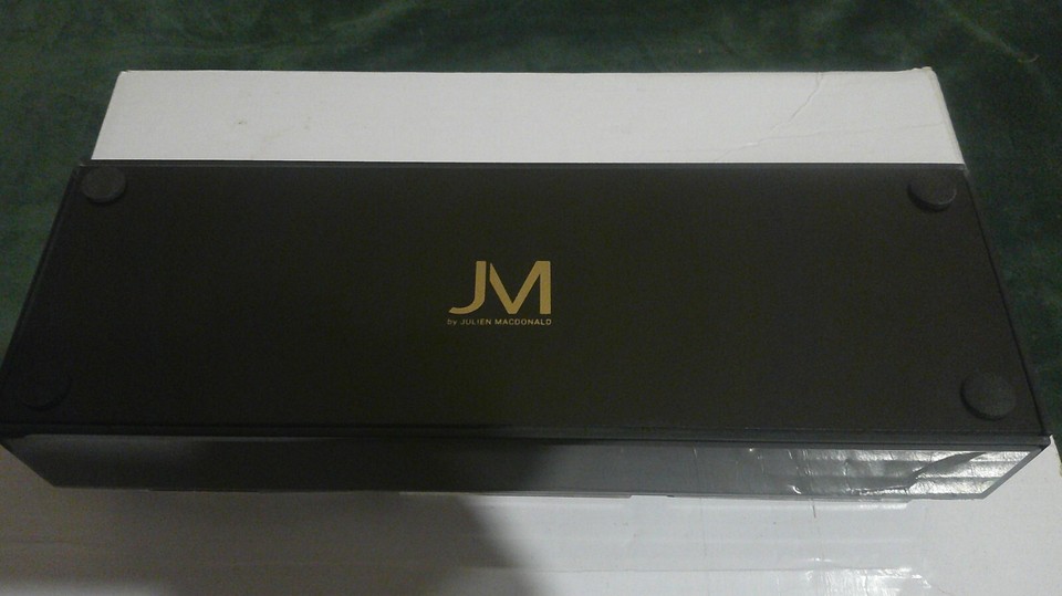 Julien Macdonald Crystal Glass Candle Holder Black eBay