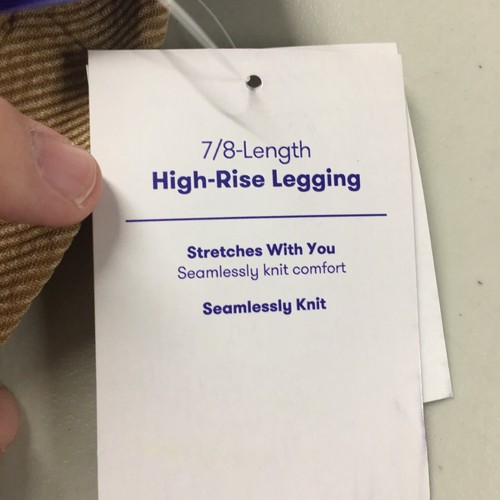 JoyLab Capri Leggings Womens S (actual 23x22) Beige Mid Rise Elastic Waist NEW - Picture 13 of 18