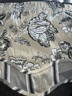 Traditions by Waverly Casablanca Rose Scallop Valance 52 x 16 Tan and Black