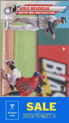 2020 Topps #696 Role Reversal (Gleyber Torres / Francisco Lindor) CL
