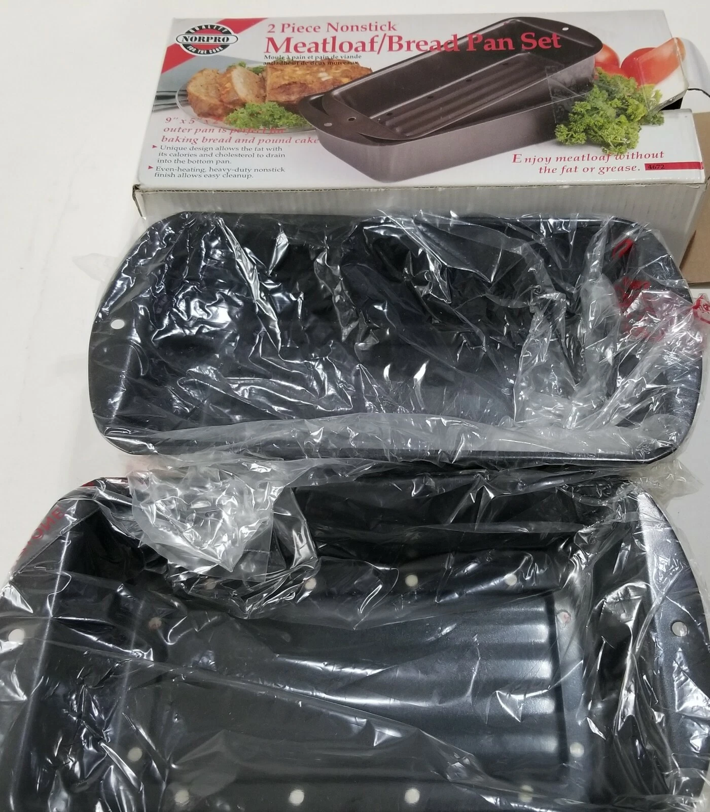 Norpro Nonstick Meat Loaf/Bread Pan Set