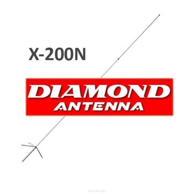 ANTENNA BIBANDA VHF-UHF DIAMOND X-200N - ATTACCO N- ORIGINALE