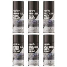 6x Seal Leak Stop Spray Black Mastic Sealant Roof Gutter Pipes Waterproof 400ml