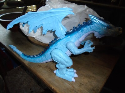 Zuru Robo Alive Animated Blue Dragon Robotic Kids Toy Walks Roars Lights Up