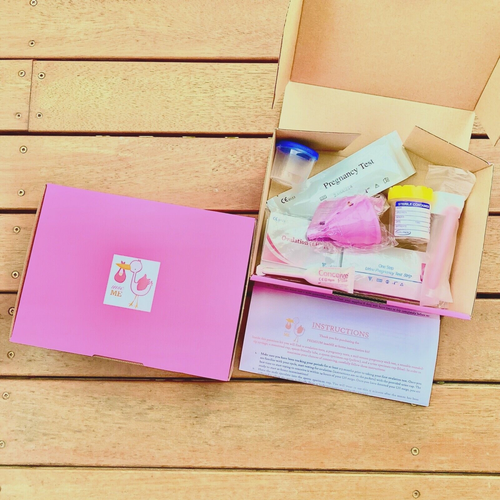 Complete Human At Home Insemination Kit With Syringe Ovulation Pregnancy Tests For Sale Online Ebay