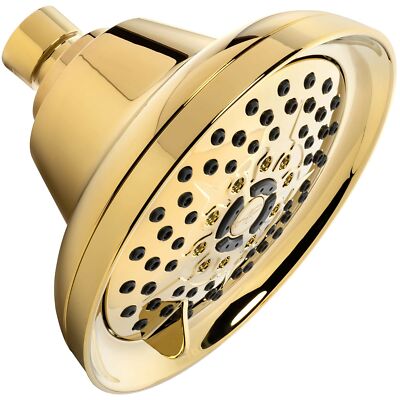 Massage & Mist Shower Head (Aqua Elegante) - Polished Brass - 2.5 GPM