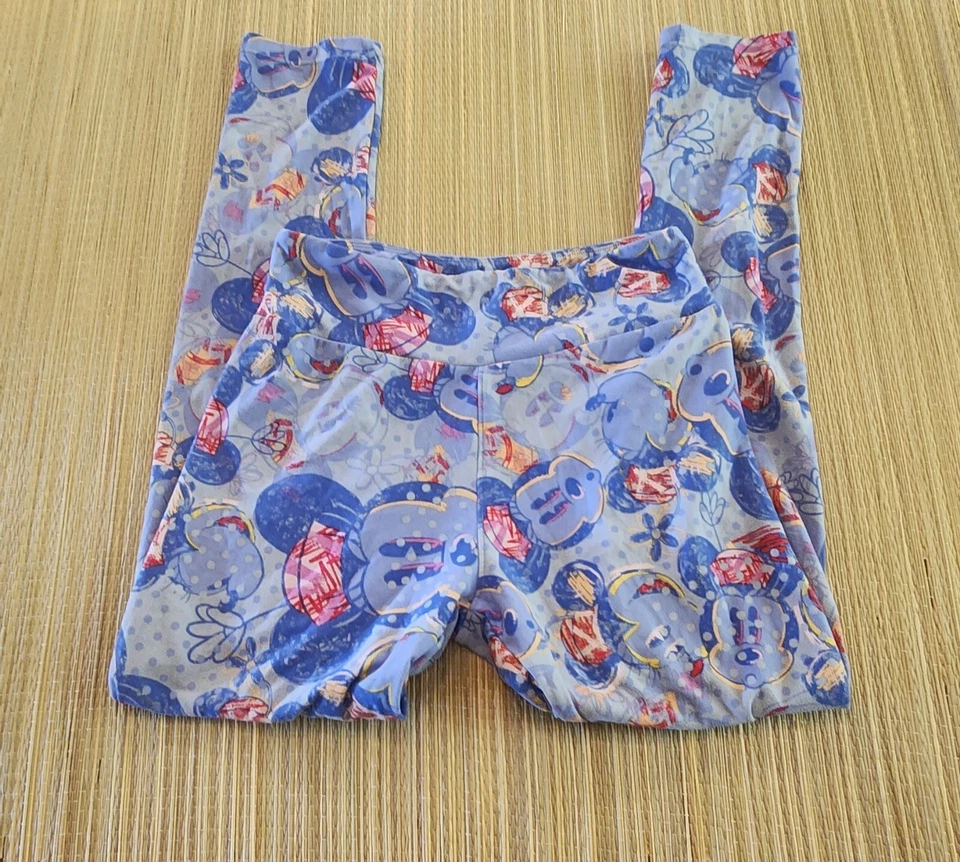Leggings LuLaRoe Azul Rojo Blanco Mickey Mouse Para Mujer Talla Única Usados Foto 3 de 4