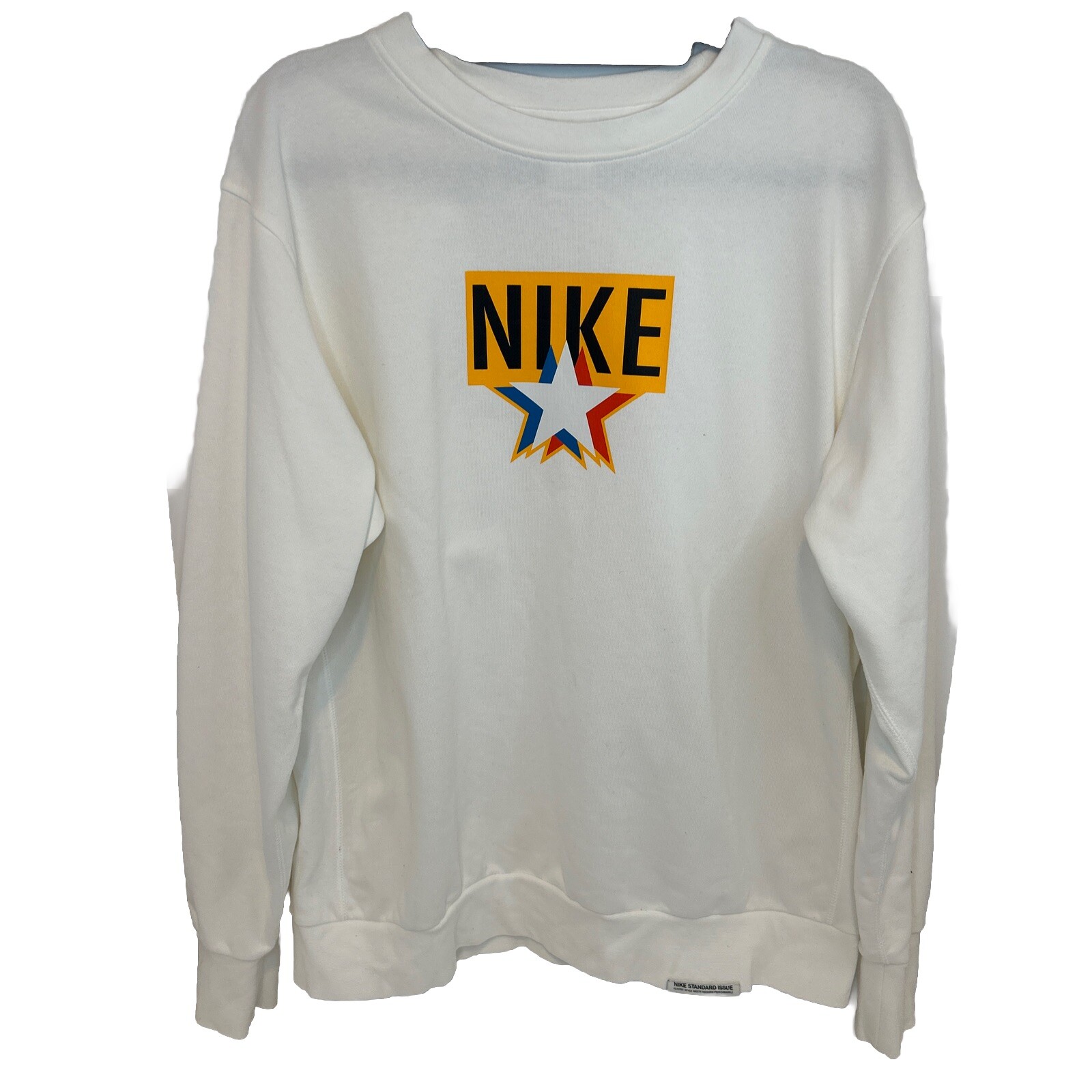 OFF WHITE X NIKE Felpa Nike Standard Issue Uomo Large Dri Fit Off White Stars Classic