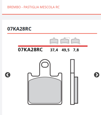 8 Front Brake Pads Brembo RC Kawasaki 600 ZX-6R 2007-2010 | eBay