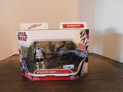 Star Wars Endor Speeder Bike with Scout Trooper Legacy Collection TRU Exclusive