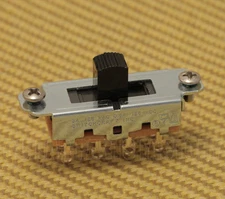 EP-0261-023 On-Off-On Slide Switch with Black Tip for Fender Mustang Guitar