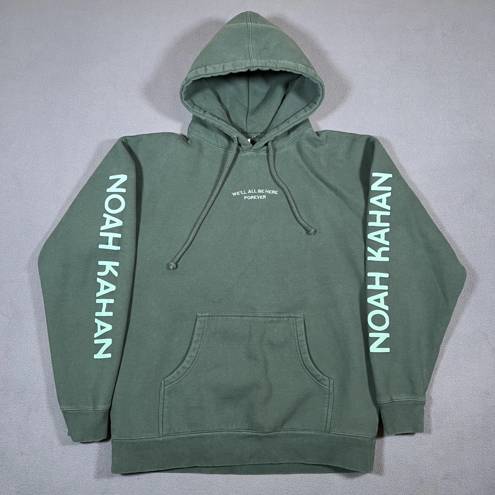 Noah Kahan We'll All Be Here Forever Hoodie Green Stick Season Tour Merch
