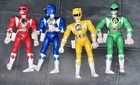 Vintage Mighty Morphin Power Rangers 8" Action Figures Lot Of 4