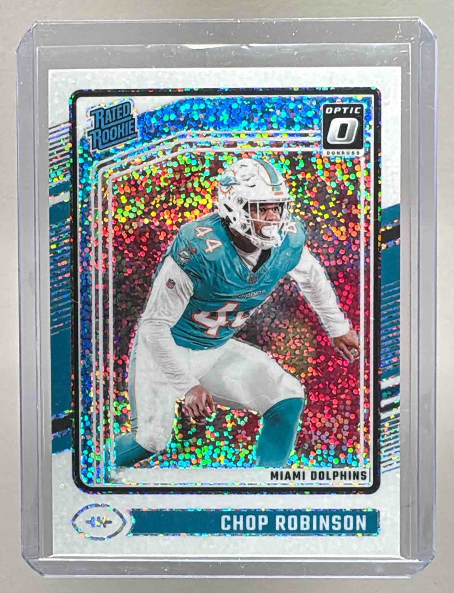 Chop Robinson 2024 Panini Donruss Optic #219 White Sparkle Rated Rookie