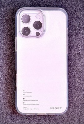 Elago iPhone 16 Pro Max Case Transparent Clear Protective Cover Used OVP