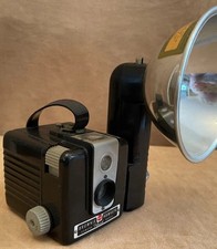 Vintage Antique Kodak Brownie Hawkeye Camera Flash Model Untested