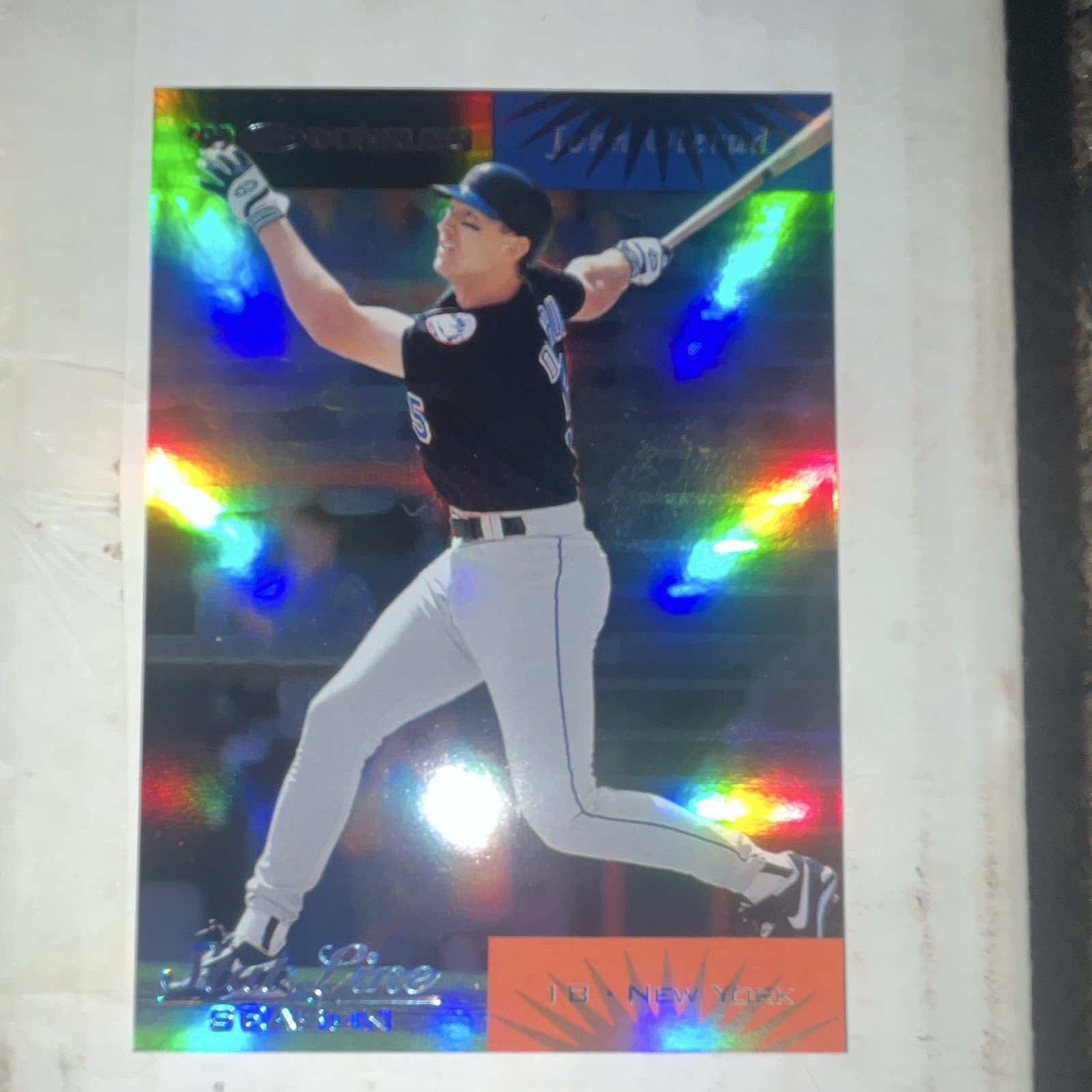 1999 Donruss #77 John Olerud Stat Line Season SN-21/22 Rare
