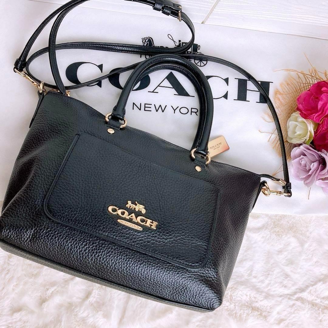 Coach Black Leather Authentic Tote Bag G08091214